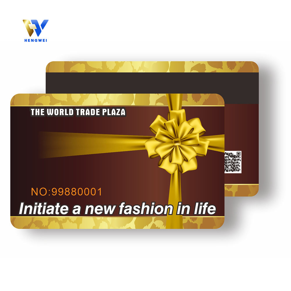 Personalized Custom Magnetic PVC Gift Card, High-end Hotel VIP Card, HICO Magnetic Stripe Card 2750Oe/300Oe