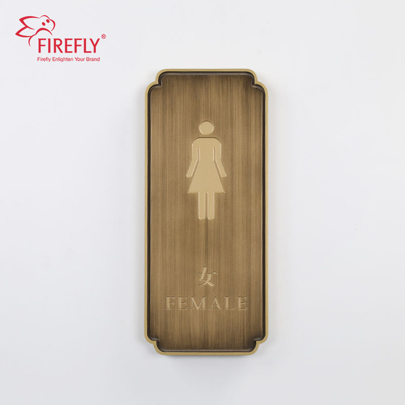 FIREFLY Custom Decorative Wayfinding Signage Led Illuminated Office Door Sign Plates Hotel Toilet Signs
