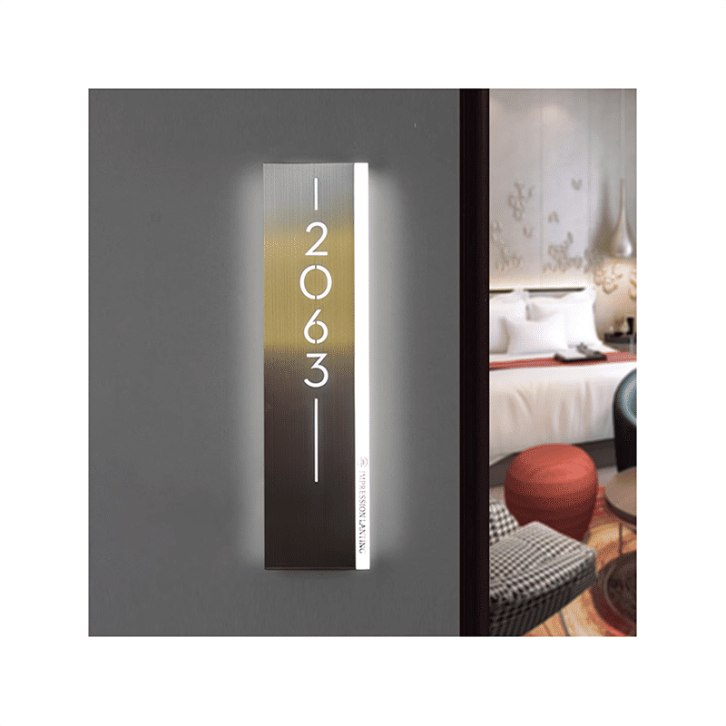 Custom Led House Number,Personalized Luminous Number Sign Address Plaque, Address Sign Decor For Home Apartment Hotel Door Plate