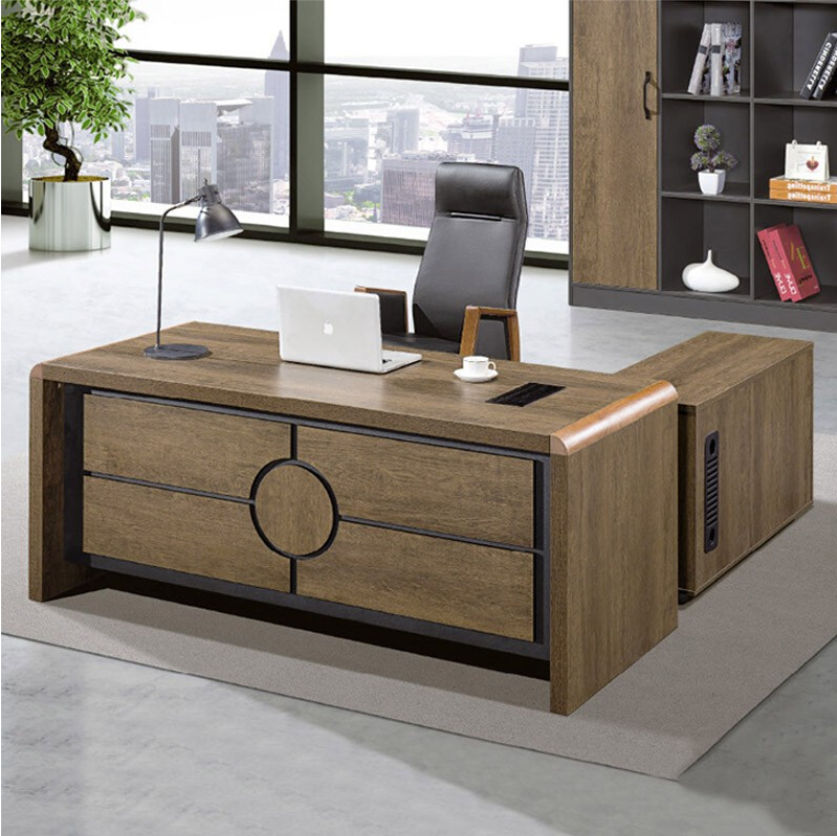 Wholesale Modern Office Office Furniture L-shaped Executive Luxury Boss Desk Office Desk