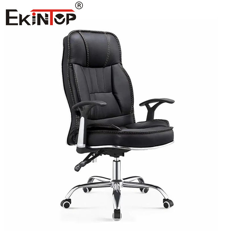 Ekintop Ergonomic Office Furniture Chair Luxury Wholesale Executive Rocking Boss Reclining Leather Office Chairs with Headrest