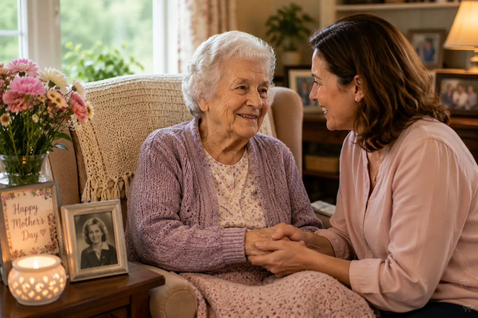 Sensory comfort items and familiar music for late stage dementia care