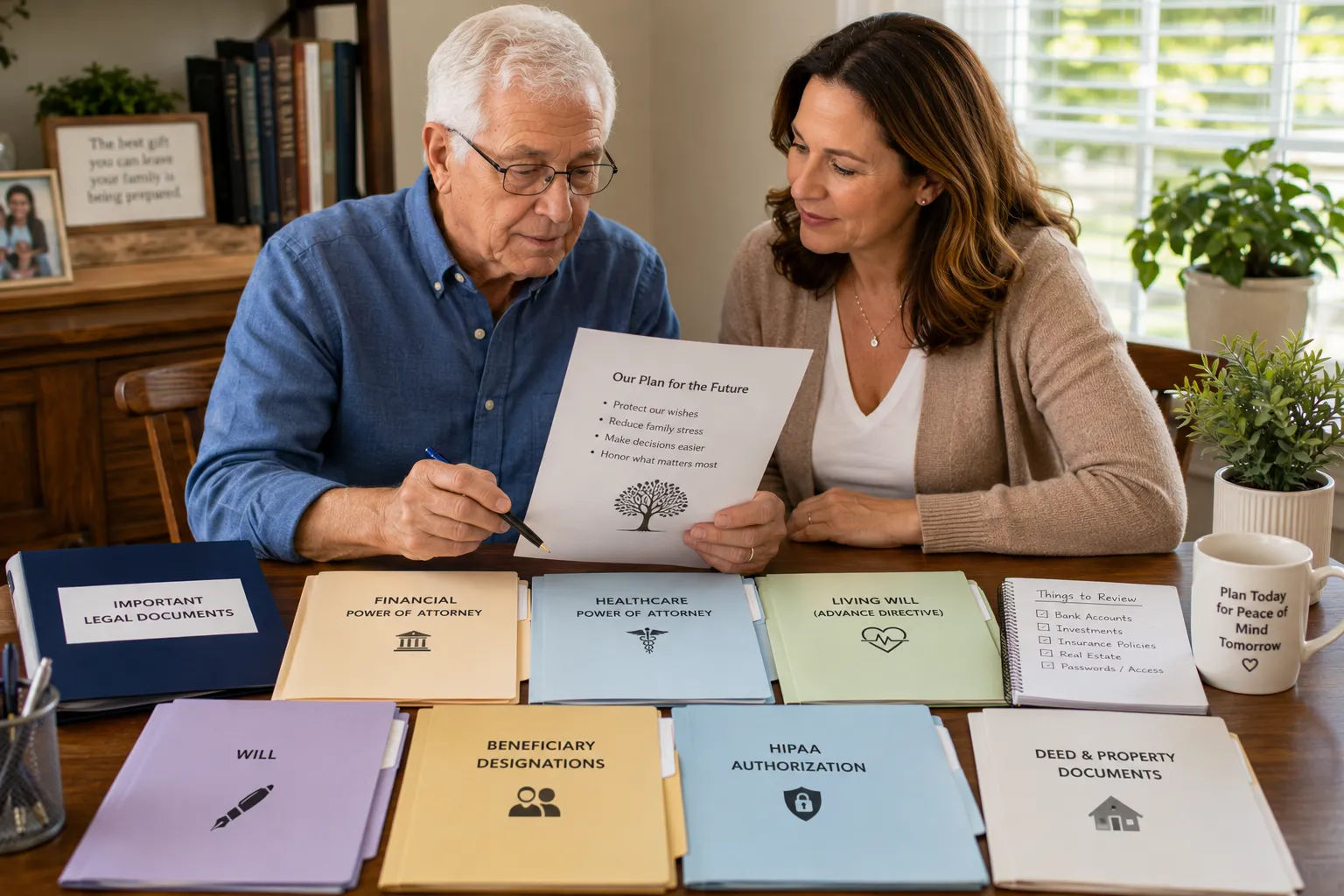 Reviewing estate plans and wills with an elder law attorney