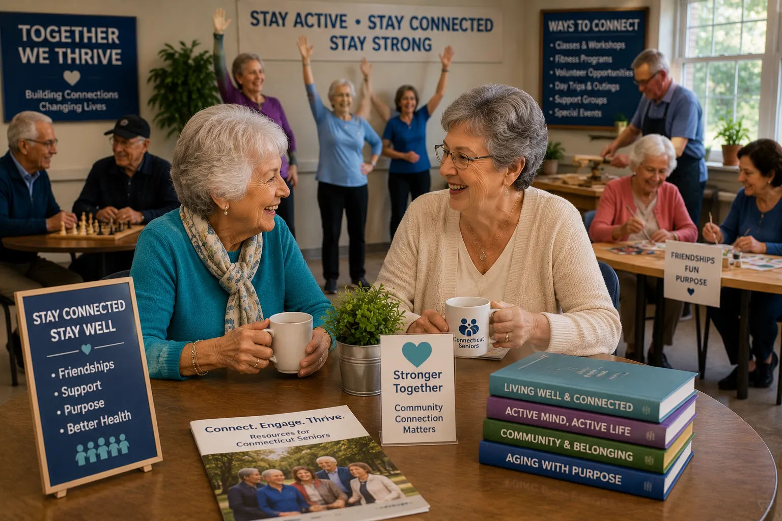 Family member checking in and visiting an aging parent at home