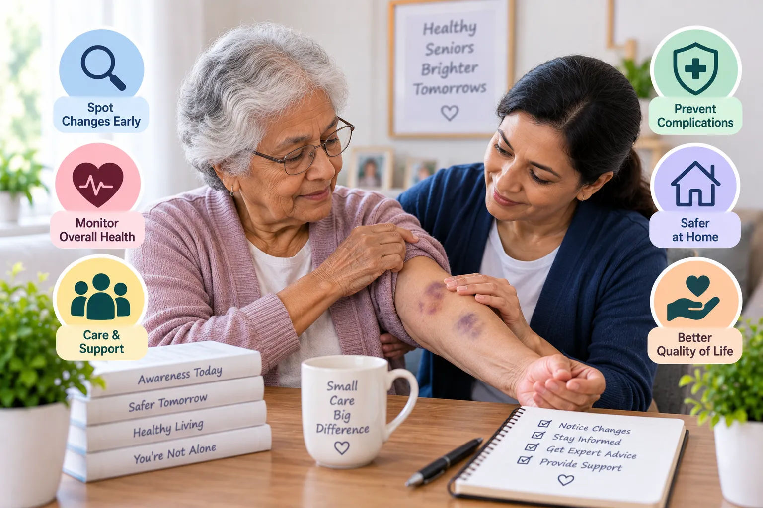 Bruising in Elderly Parents: Causes, Warning Signs, and When to Worry