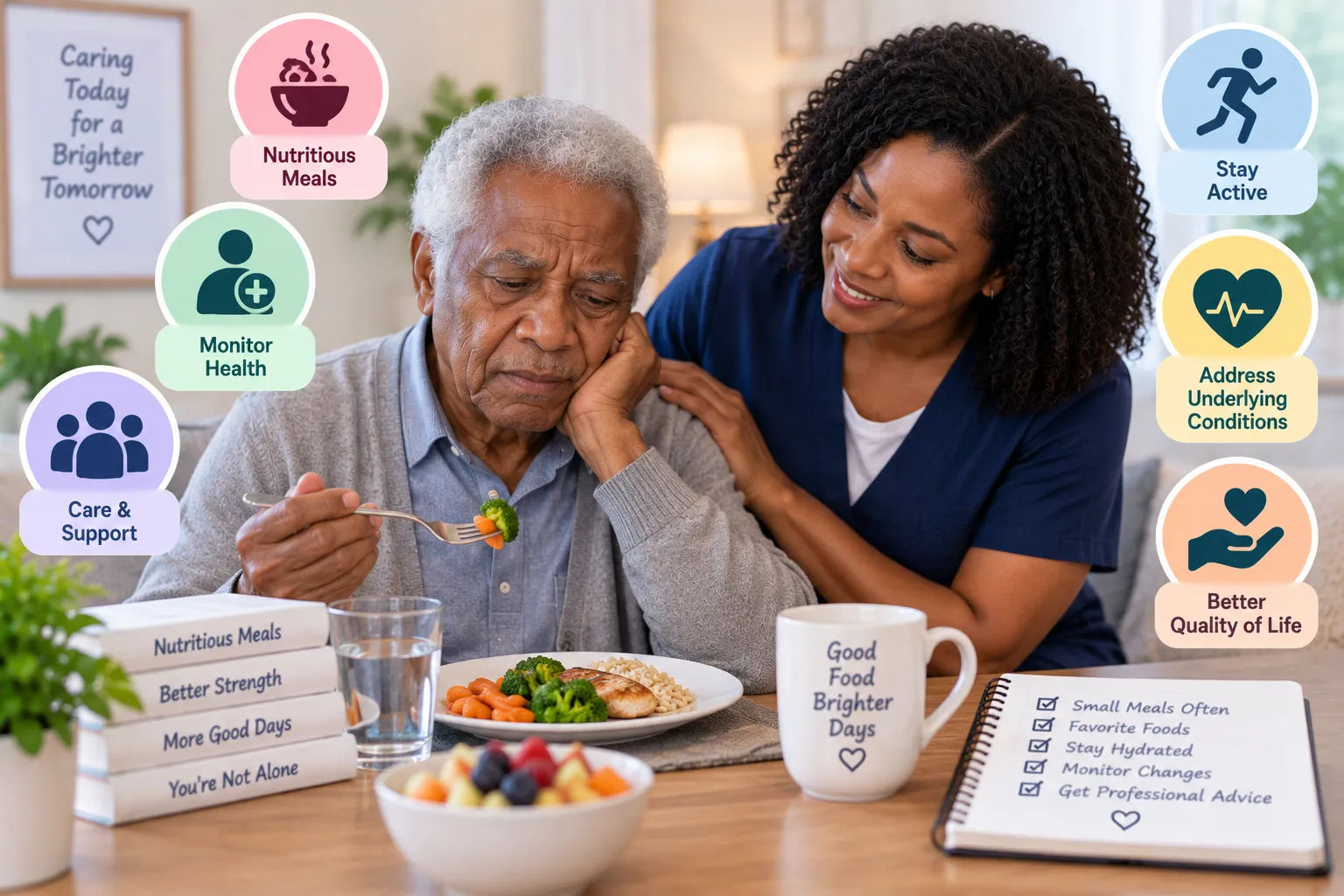 Appetite Loss in Elderly Parents: Causes of the 'Anorexia of Aging' and What Helps Appetite loss in elderly parents is remarkably common, affecting an estimated 29% of older adults overall, and climbing to 38% in nursing homes and 42% in hospital settings. Often called the 'anorexia of aging,' it stems from a combination of physiological changes, including a slower digestive system and altered taste and smell, alongside medications, underlying illness, depression, and social factors like eating alone. Because reduced appetite increases the risk of malnutrition and other health complications, persistent appetite loss deserves medical attention rather than being dismissed as simply a normal part of getting older.
