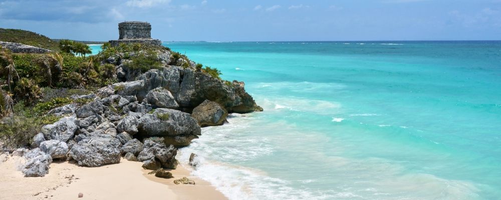 Tulum ruins near a beach