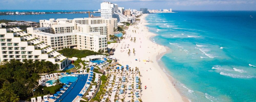 Las playas de arena blanca de Cancún