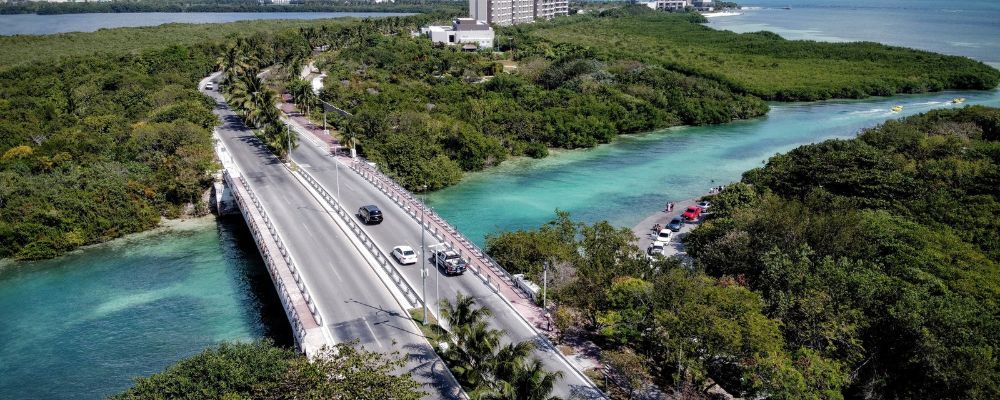 Vista áerea de Cancun - Guia para conducir en Cancun