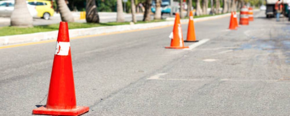 Cones in Cancun streets