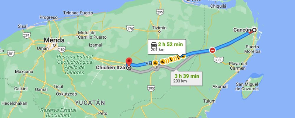 De Cancun A Chichen Itza Distancia