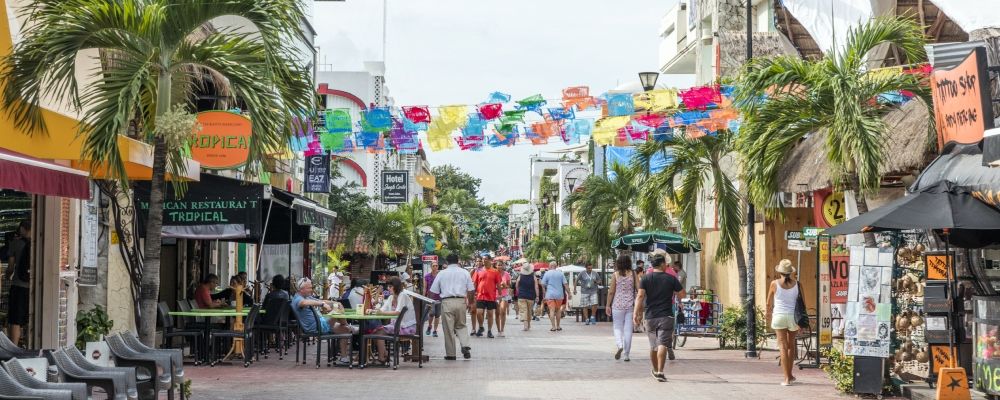 Playa del Carmen's fifth avenue 