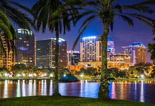 Orlando at night