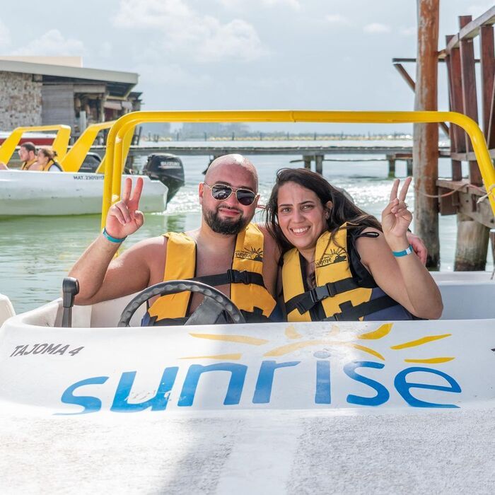 Cancun Jungle Tour Speed Boat & Snorkel for Couples