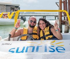 Cancun Jungle Tour Lancha Rapida & Snorkel para Parejas