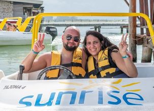 Image about Cancun Jungle Tour Speed Boat & Snorkel for Couples