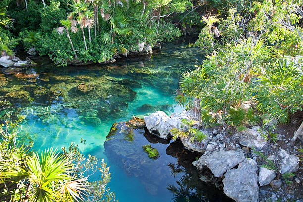 Cenote en Xcaret