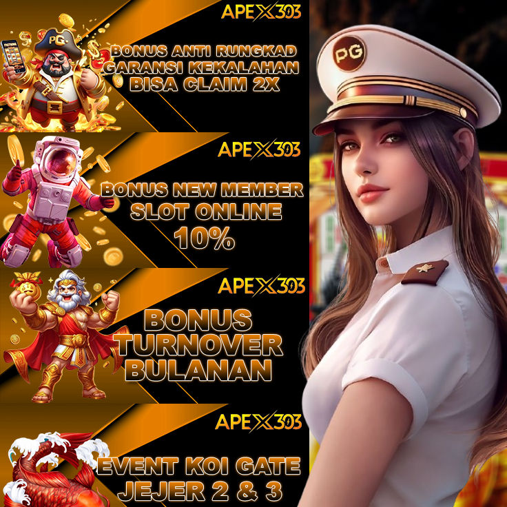 Apex303 Daftar Situs Slot Promo Bonus 100 Awal Resmi Terpercaya 2025   
