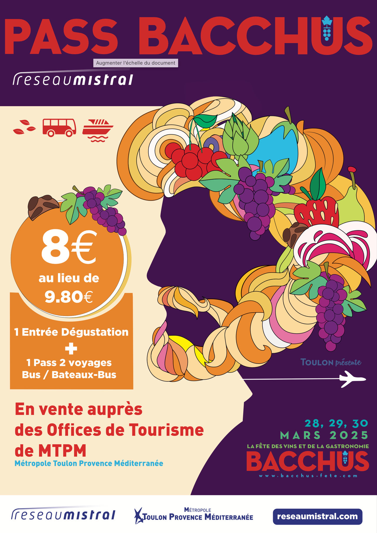 Pass Bacchus Réseau Mistral 2025