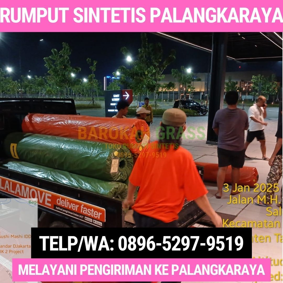 0896-5297-9519 (Bu Diana), Grosir Karpet Rumput Melayani Palangka Raya Karusen Janang