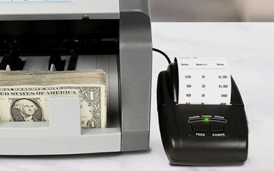 Currency counter with printer