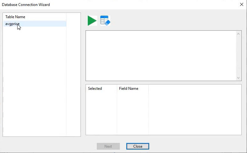 BarTag Express SQLite database table list