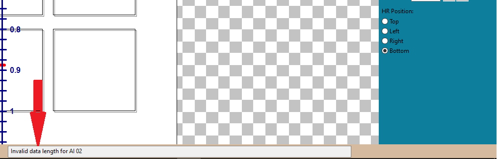 BarTag Express error message