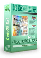Code39 extended Barcode Font