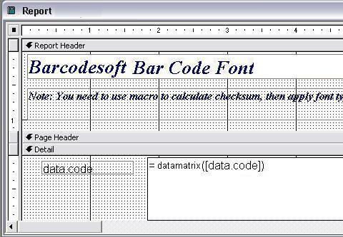 data matrix barcode excel macro