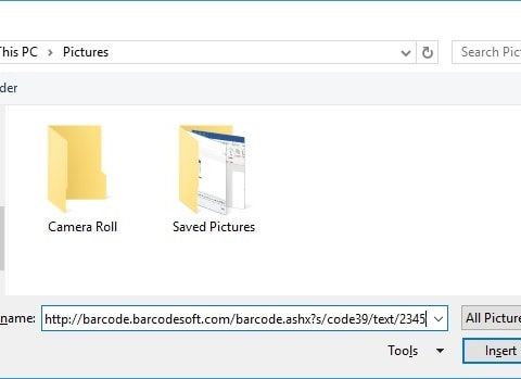 QRCode barcode insert office 365 Word