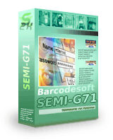 código de barras software SEMI G71