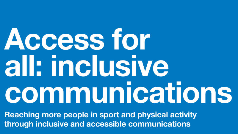 A thumbnail with the title 'Access for all: inclusive communications'