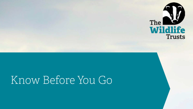 A thumbnail with the title 'Know before you go' with the Wildlife Trust logo in the corner