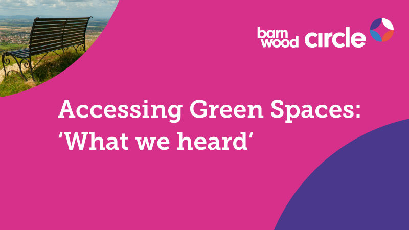 A thumbnail with the title 'Accessing Green Spaces: what we heard' in the centre