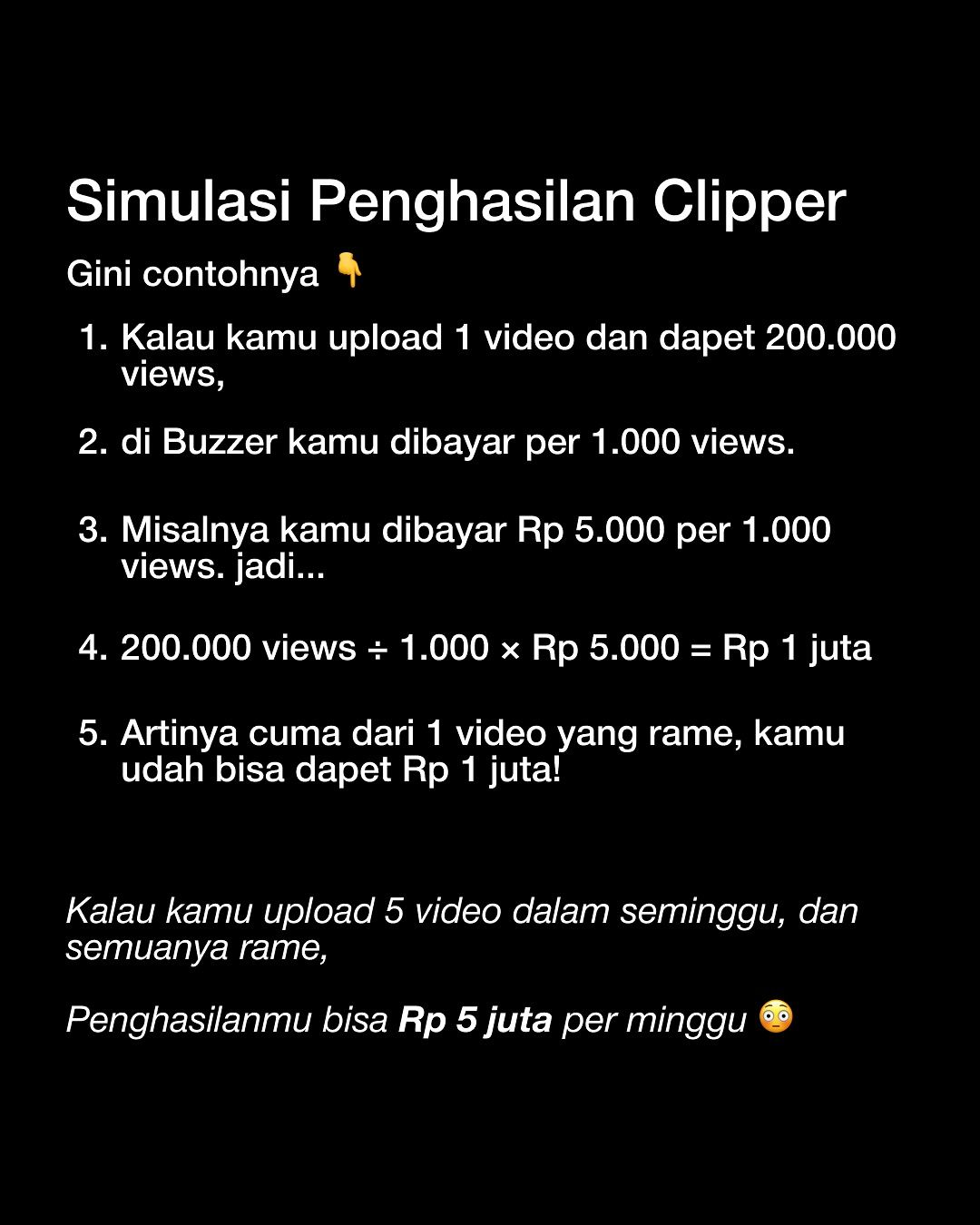 Simulasi Penghasilan Buzzer