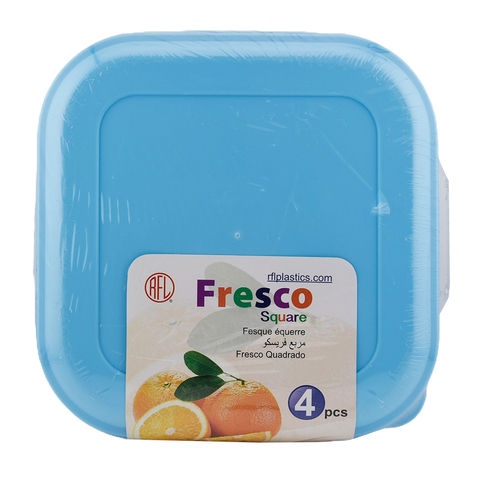 RFL Fresco Plastic Container 4PCs (Blue)