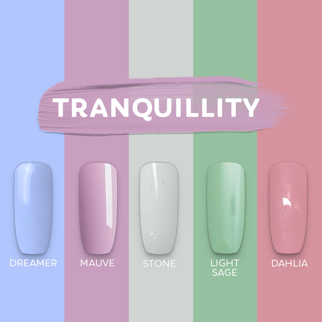 GEL POLISH COLOUR SET - TRANQUILLITY