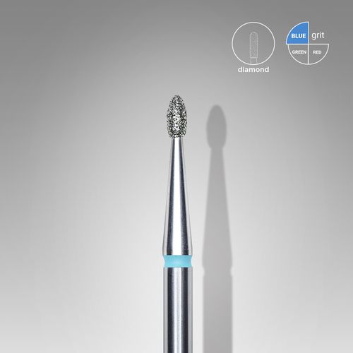 DIAMOND DRILL BIT - ROUNDED BUD / BLUE (1.6mm/3.4mm)