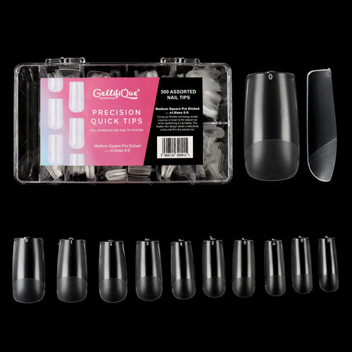 JZK 500 pcs clear + 500 pcs natural, assorted sizes French false nail tips  for gel nails acrylic nails professional fake nail art tips with box :  Amazon.ca: Beauty & Personal Care