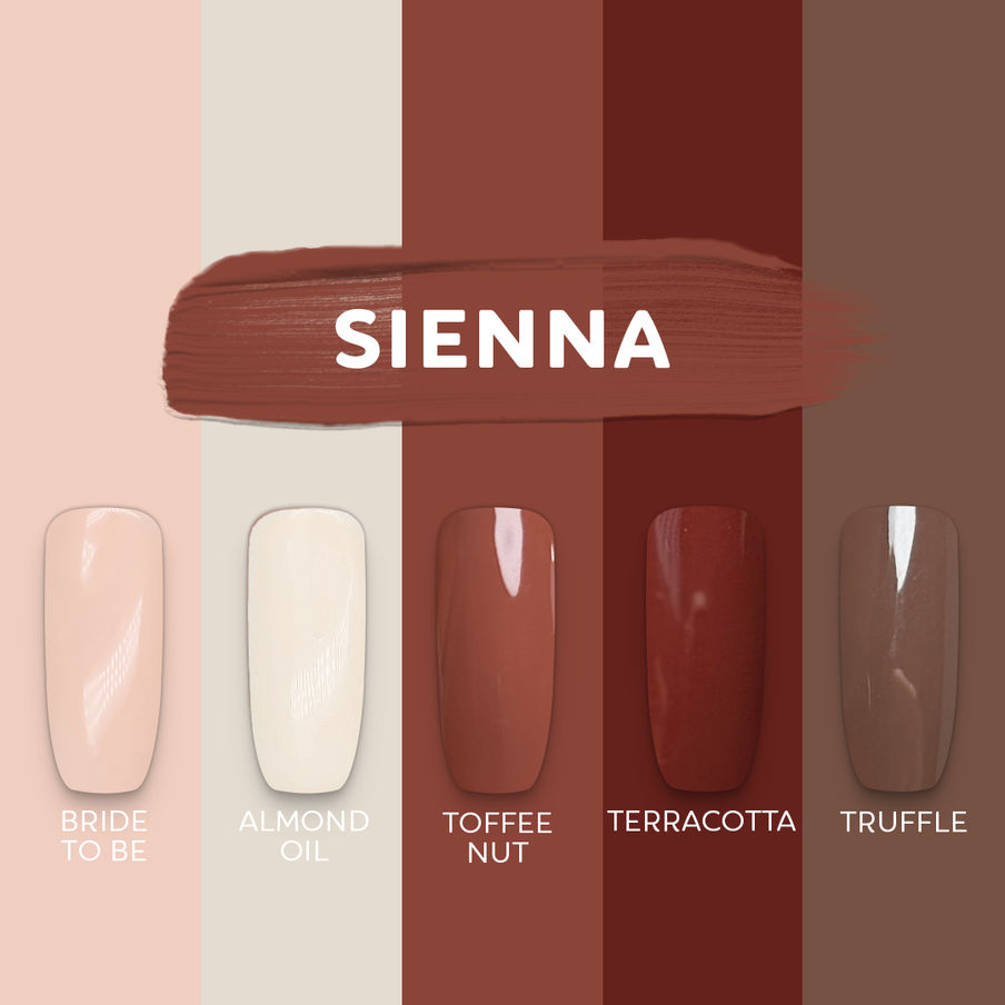 GEL POLISH COLOUR SET - SIENNA