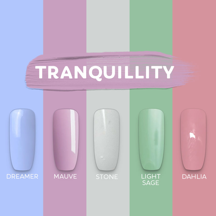 GEL POLISH COLOUR SET - TRANQUILLITY
