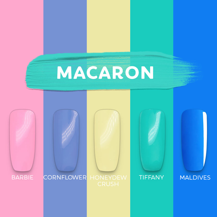 GEL POLISH COLOUR SET - MACARON