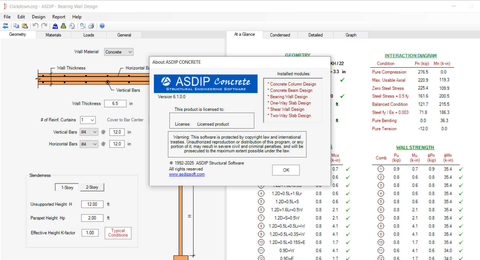 Working with ASDIP Concrete 6.1.0.1 full license Working with ASDIP Concrete 6.1.0.1 full license