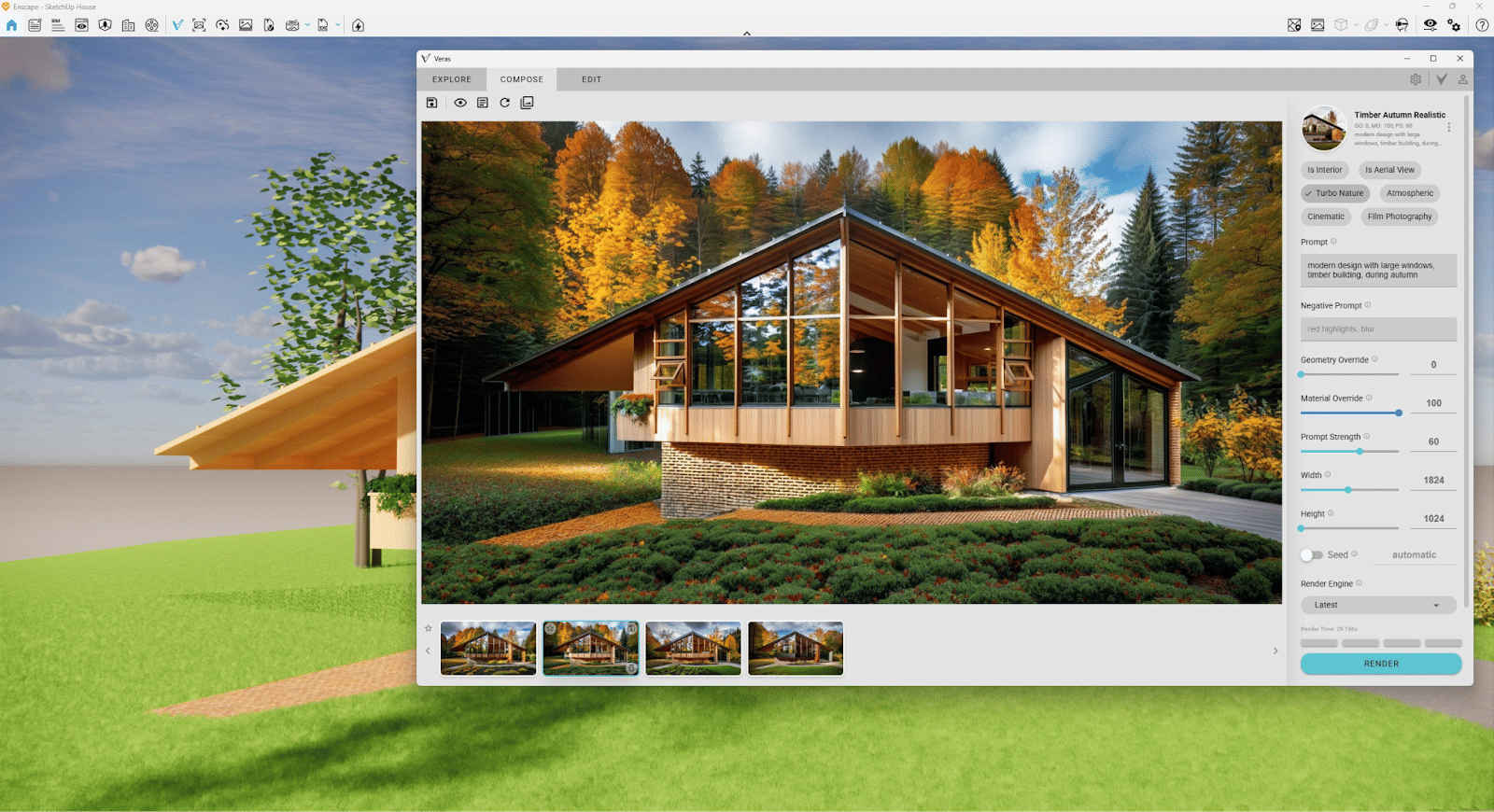 Working with Chaos Enscape 4.7.0.57 full license