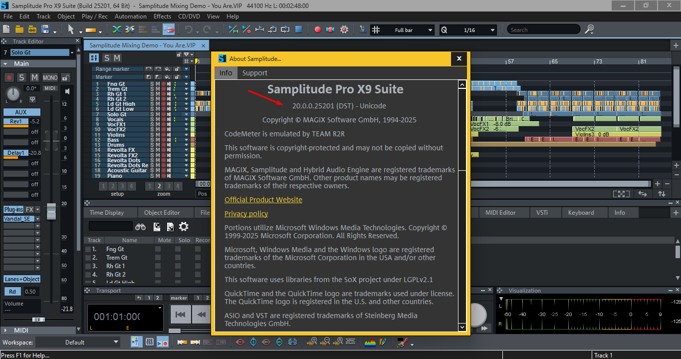 Working with MAGIX Samplitude Pro X9 Suite 20.0.0 full license