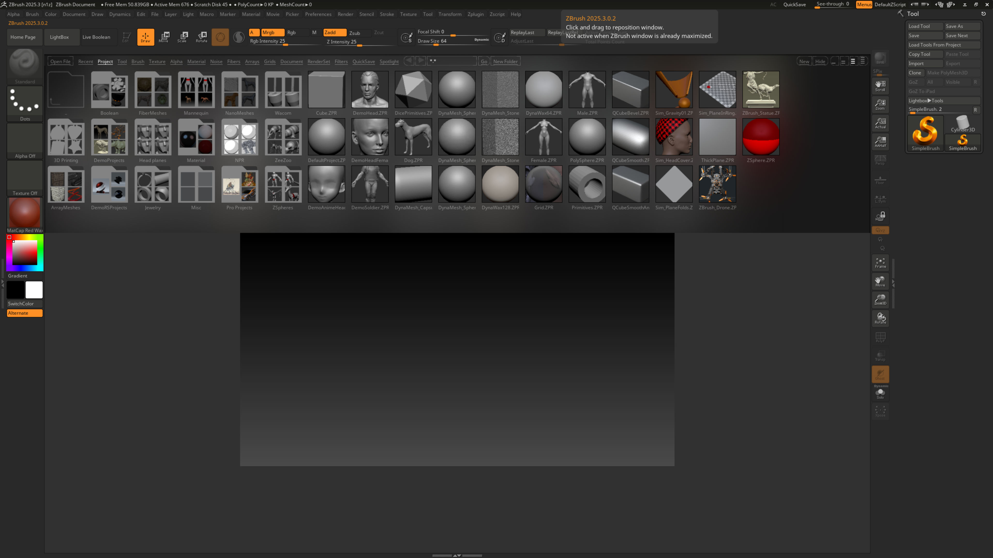 Working with Maxon Zbrush 2025.3.0.2 full license
