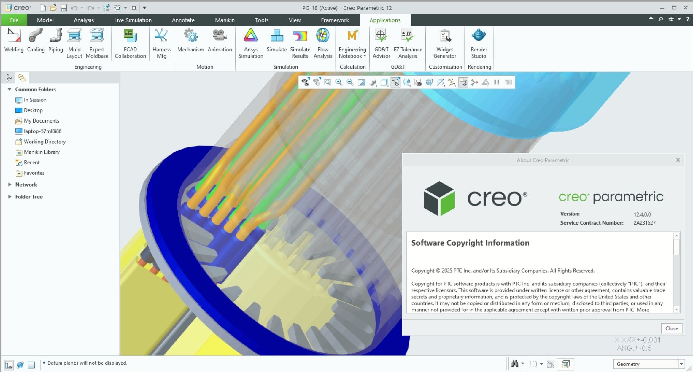 Working with PTC Creo 12.4.0.0 full license