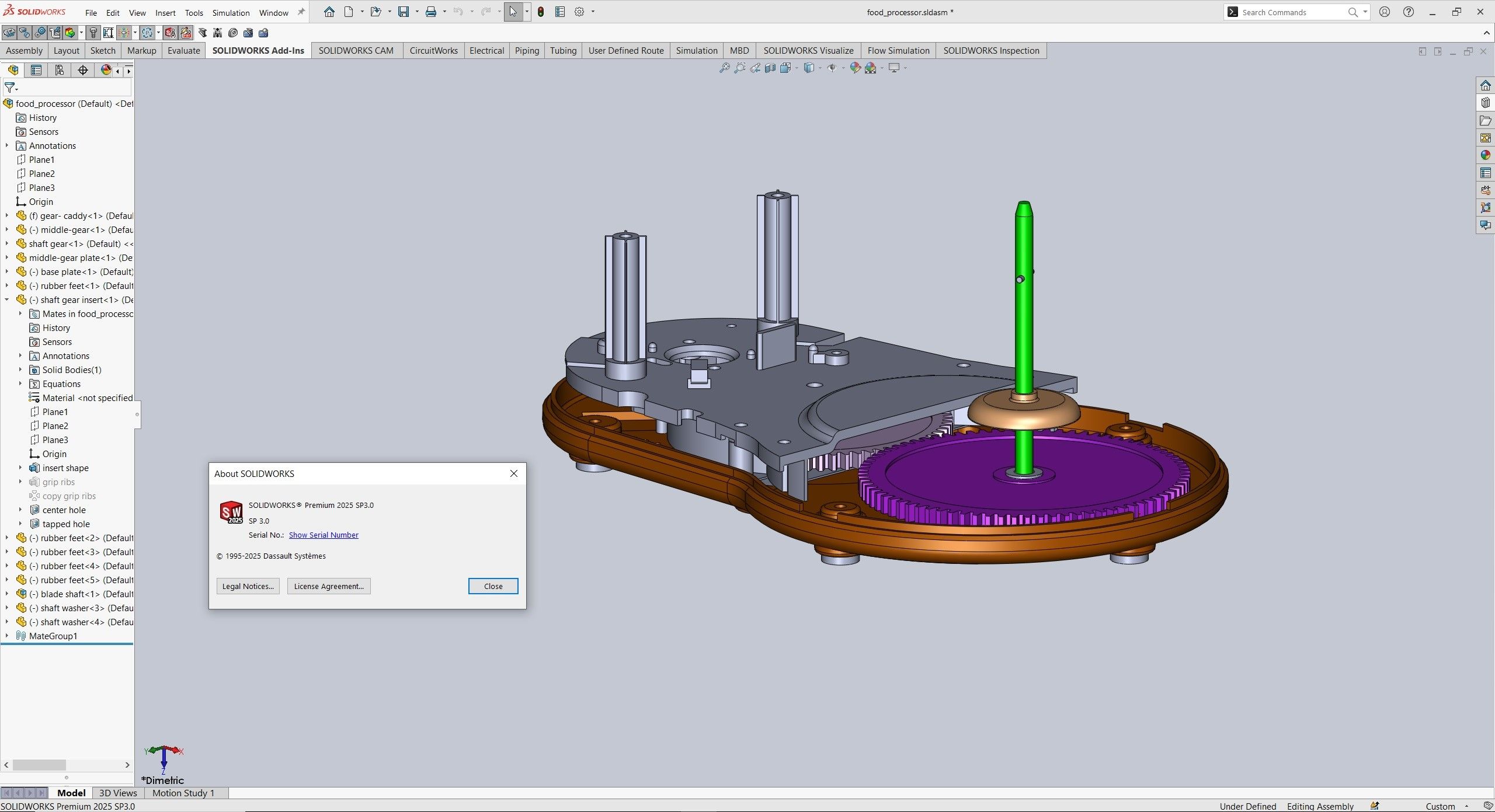Working with SolidWorks 2025 SP3.0 full license