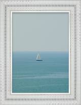 Textured White Silver-Stripe Frame FW 433 - Main