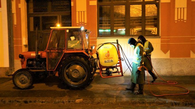 Dezinfekcija ulica Bela Crkva Dezinfekcija ulica Bela Crkva